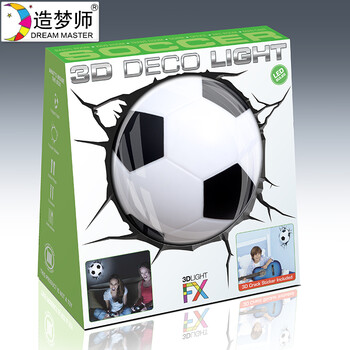 造梦师巴西世界杯足球3D创意壁灯装饰灯书房卧室床头夜灯个性灯具