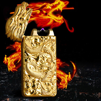 创意个性防风USB充电龙头打火机 不用气体煤