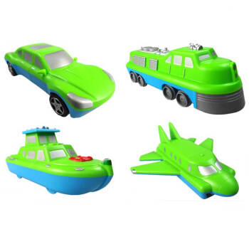 光华玩具百变海陆空组合1代2代汽车轮船磁性