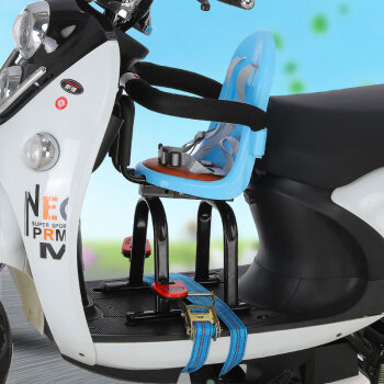 小天航 电动车儿童座椅前置电摩电车座椅新款 033座椅(清新蓝)