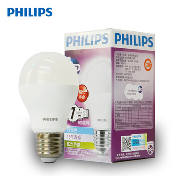 飞利浦PHILIPS LED灯泡 超亮节能护眼球泡灯 E27大螺口 7w 暖白色(黄光)