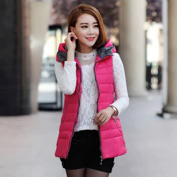 2014秋冬装新款<em>时尚</em>女装修身显瘦<em>中长款棉马</em>