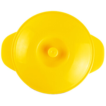 
                                        欧圣美 304不锈钢 带手柄 卡通 防摔宝宝碗 儿童碗 黄色 直径10cm M-0012                