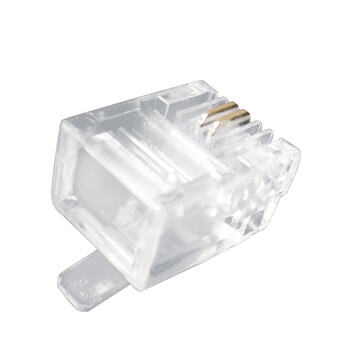 辉宏时代RJ11A2电话水晶头 二芯RJ11接头网