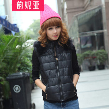 云霓2014秋冬新款韩版大码羽绒<em>棉服马甲女棉</em>