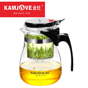 
                                        金灶（KAMJOVE）玻璃茶壶飘逸杯玻璃泡茶壶茶道杯花茶壶过滤红茶杯泡茶器茶杯TP-757 【经济款】单茶壶                