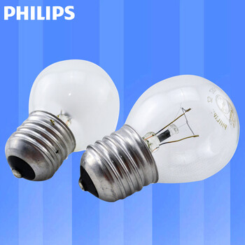 飞利浦PHILIPS 白炽灯泡 磨砂透明 230V220V可调光球泡 E27螺口 25w磨砂 白炽灯色(黄光)