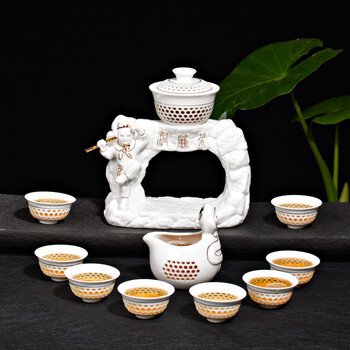 茶具自流水半自动陶瓷功夫茶具套装茶道工艺 1猴年吉祥
