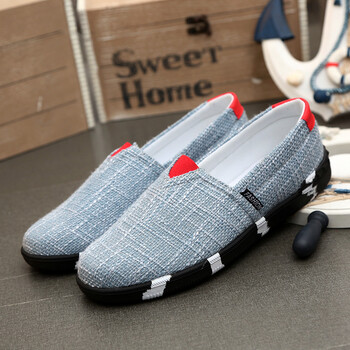 ZARP 春夏季帆布鞋低帮韩版一脚蹬懒人男鞋子