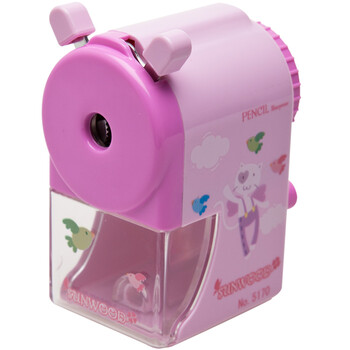 三木（SUNWOOD） 简约式手摇削铅笔机/卡通削笔机/削笔器/学生卷笔刀/转笔刀 粉色 5170