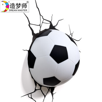 造梦师巴西世界杯足球3D创意壁灯装饰灯书房卧室床头夜灯个性灯具