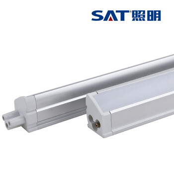 SAT照明T5支架led暗槽灯一体化无暗区节能支架灯具全套超亮日光灯无极调温调光1.2米 无极调色款 12W1200mm长6000K正白光
