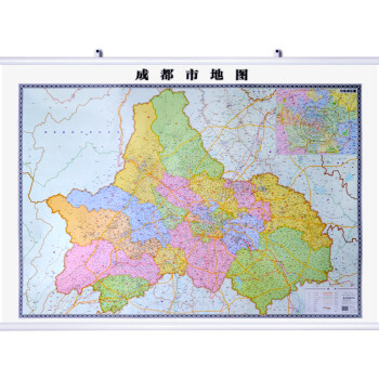 成都市地图 2018新版 1.5米*1.图片