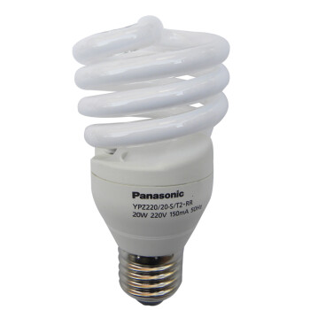 松下（Panasonic）螺旋型节能灯20W E27灯头 6支装 冷光/日光色