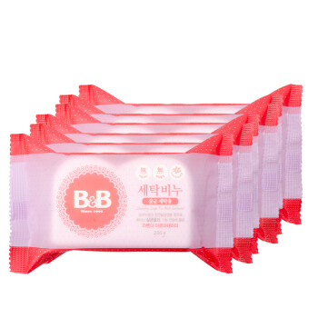 【京东超市】保宁（B&B）婴儿洗衣皂 薰衣草香型零刺激 200g*6(共六块）