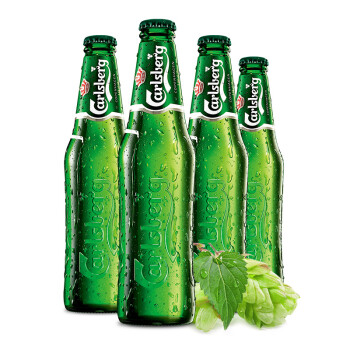 嘉士伯Carlsberg 嘉士伯啤酒330ml*4瓶 丹麦品牌 清爽 4听装 4听装