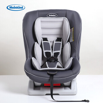 麦凯 儿童安全座椅 婴儿坐躺式汽车安全座椅 双向安装 0-4岁 灰色-浅灰底座15E