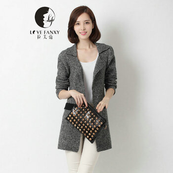 拉芙范 2014秋款女装新款毛衣百搭<em>开衫</em>外套女