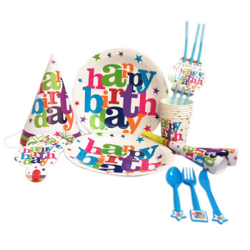 
                                        孩派 聚会用品 儿童生日派对用品 生日聚会 生日快乐主题套餐                