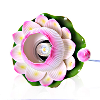 
                                        茗丰堂佛艺 佛教用品供佛灯 供奉陶瓷莲花灯佛供灯 长明灯手彩佛具                