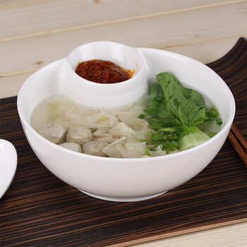 格丽餐具面碗 创意泡面碗饺子碗 实用简洁碗具 饭碗汤碗陶瓷碗大碗 不含托盘和筷勺