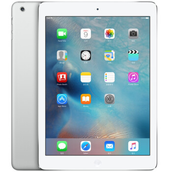 【套装版】Apple iPad Air 9.7英寸平板电脑 银色 （16G WLAN版 MD788CH）及保护壳保护膜套装