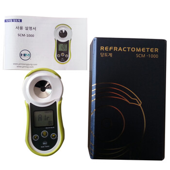 
                                        HM DIGITAL牌SCM-1000型糖度计数显式手持甜度测量仪葡萄酒水果电子家用便携式甜度计测试                