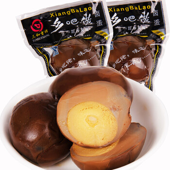 乡巴佬鸡蛋乡吧佬卤蛋 无壳鸡蛋30g*20袋五香卤味鸡蛋