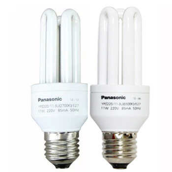 松下（Panasonic）3U型节能灯11W E27灯头 暖光/白炽灯色