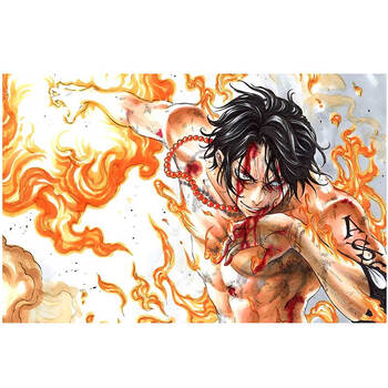 18新款海贼王海报路飞索隆艾斯宿舍卧室超大动漫墙纸贴纸壁纸定制