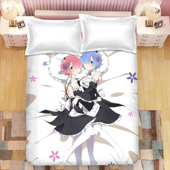 学生宿舍动漫床单二次元美女男生单人1.2米床1.