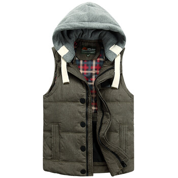 Aeroline秋冬男士高档纯棉时尚修身休闲<em>背心开</em>