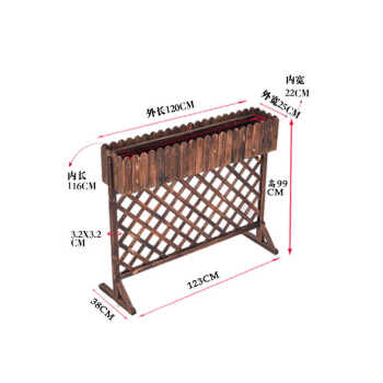 装饰花架花架咖啡栅栏隔断护栏篱笆围栏装饰花盆防腐木餐厅花架办公桌