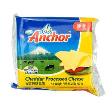 安佳（Anchor）奶酪芝士 独片装奶酪 250g