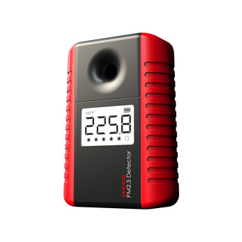 
                                        艾吉奥家用PM2.5检测仪雾霾PM2 5检测仪粉尘检测仪器霾表空气质量检测仪环境测霾监测仪 釉底红                