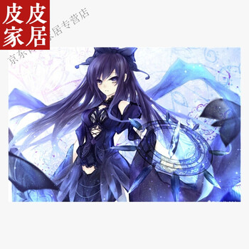新款约会大作战夜刀神十香时崎狂三四系乃动漫海报宿舍墙纸自粘壁纸