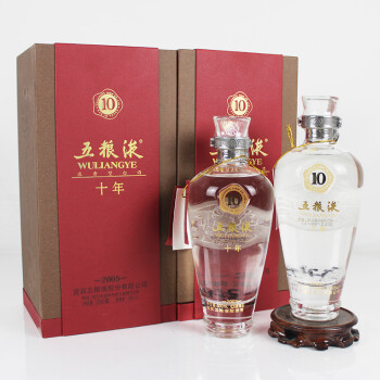 五粮液(十年陈酿)2011年 同日期 50度 500ml 2瓶【24(名酒)