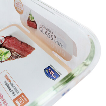 
                                                            乐扣乐扣LOCK&LOCK儿童辅食保鲜盒套装玻璃碗微波炉专用带饭盒零食便当盒冰箱收纳盒密封水果餐盒 正方形300ml三件套                