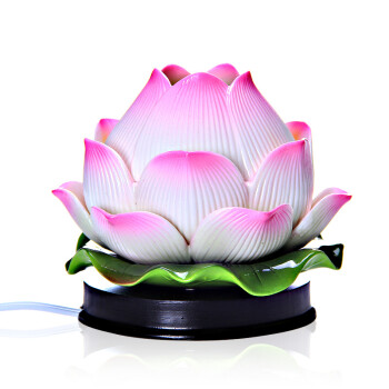 
                                        茗丰堂佛艺佛教用品供佛灯供奉陶瓷莲花灯佛供灯长明灯佛具                