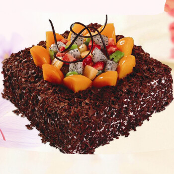 生日蛋糕配送水果巧克力奶油儿童生肖双层蛋糕