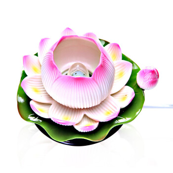 
                                        茗丰堂佛艺 佛教用品供佛灯 供奉陶瓷莲花灯佛供灯 长明灯手彩佛具                