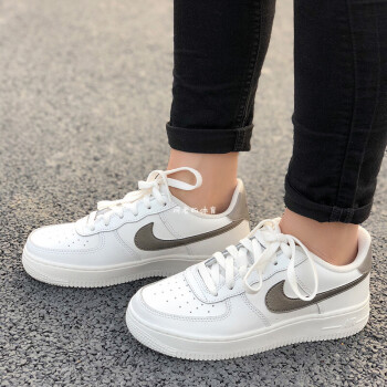 耐克nike air force1空军一号纯白板鞋314219-128-129/315122-111 银