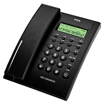 
                                        
                                                                                TCL 电话机座机 固定电话 办公家用 双接口 来电显示 时尚简约 HCD868(79)TSD经典版 (黑色)                