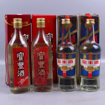 宝丰酒 1990年代初 50度 54度 500ml 4瓶【35(白酒 老酒 收藏酒)