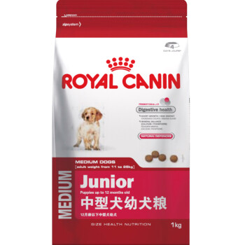 皇家royalcanin 宠物狗粮中型犬幼犬狗粮(专为2至12月龄中型犬幼犬量身定制) MEJ32 1kg