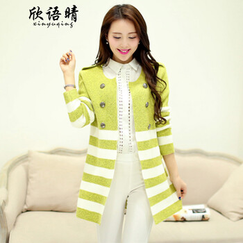 欣语晴2014秋装<em>外套</em>女装<em>开衫针织衫</em>韩版毛衣