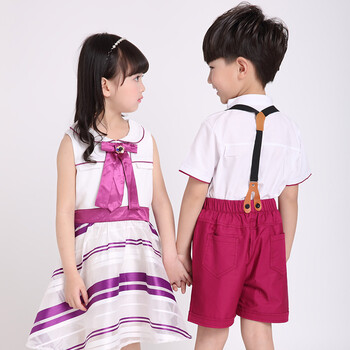 新品飞木马童装 幼儿园园服夏装 新款学生校服