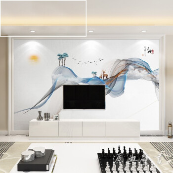 背景墙壁纸客厅装饰影视墙纸卧室现代唯美墙布 新型8d丝绸画布/平米
