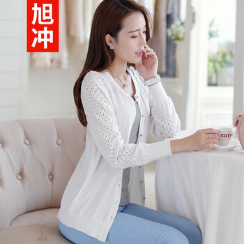 旭冲2014<em>秋装</em>新款<em>防晒</em>衣韩版针织衫<em>薄</em>开衫外