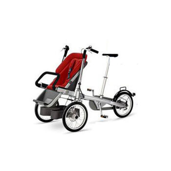 户外运动休闲亲子自行车婴儿车带小孩单车骑行